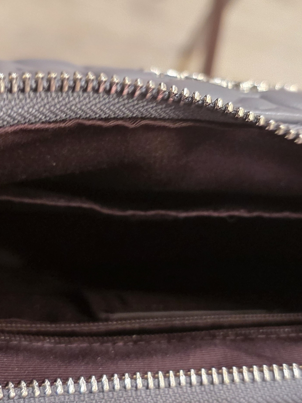 Beautiful COACH Embossed Signature Leather Shoulder Bag in Grayish Blue - Picture 7 of 8